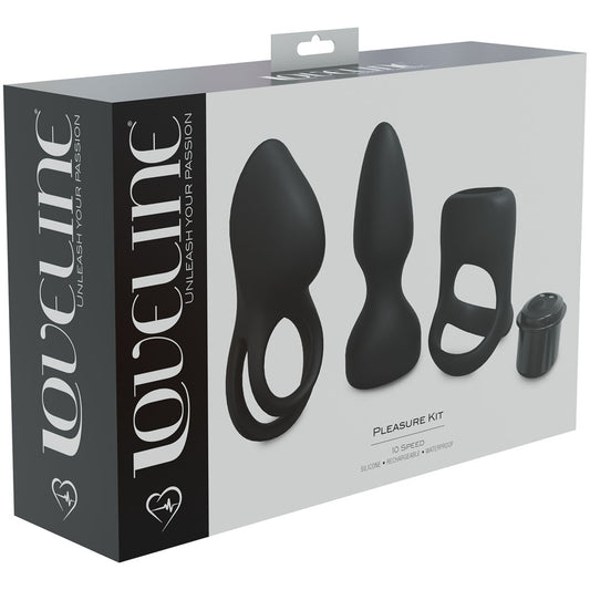 LOVELINE Pleasure Kit -  -  USB Rechargeable Male Kit - 3 Piece Set