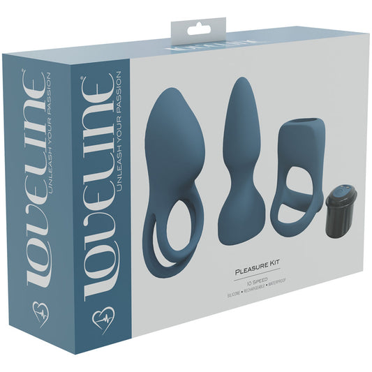 LOVELINE Pleasure Kit -  -  USB Rechargeable Male Kit - 3 Piece Set