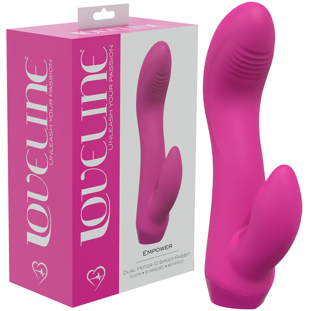 LOVELINE Empower -  13.5 cm USB Rechargeable Rabbit Vibrator