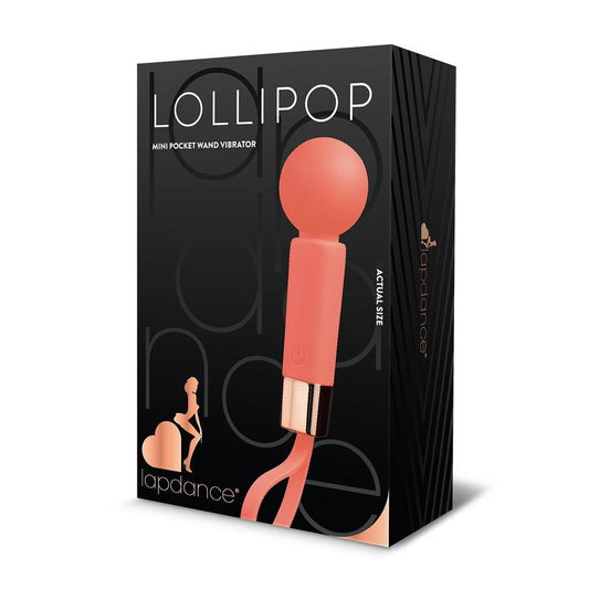 LAPDANCE Lollipop Mini Pocket Wand -  10.8 cm USB Rechargeable Mini Massager Wand