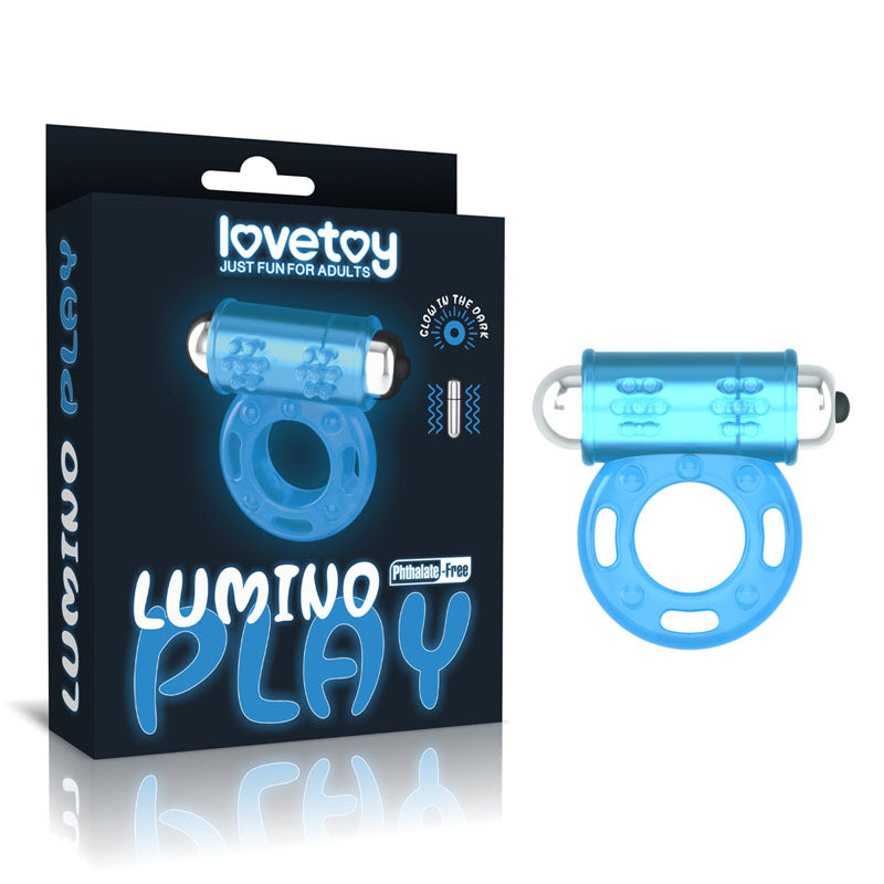 Lumino Play Vibrating Penis Ring - Glow in the Dark  Vibrating Cock Ring