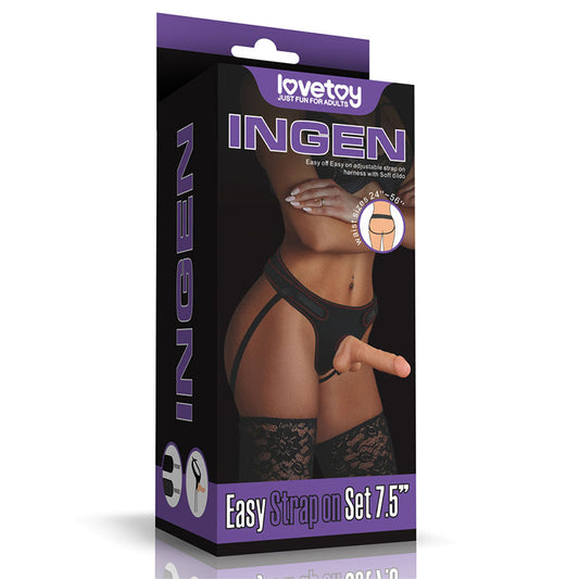 Ingen Easy Strap-On Set -  19 cm (7.5'') Strap-On