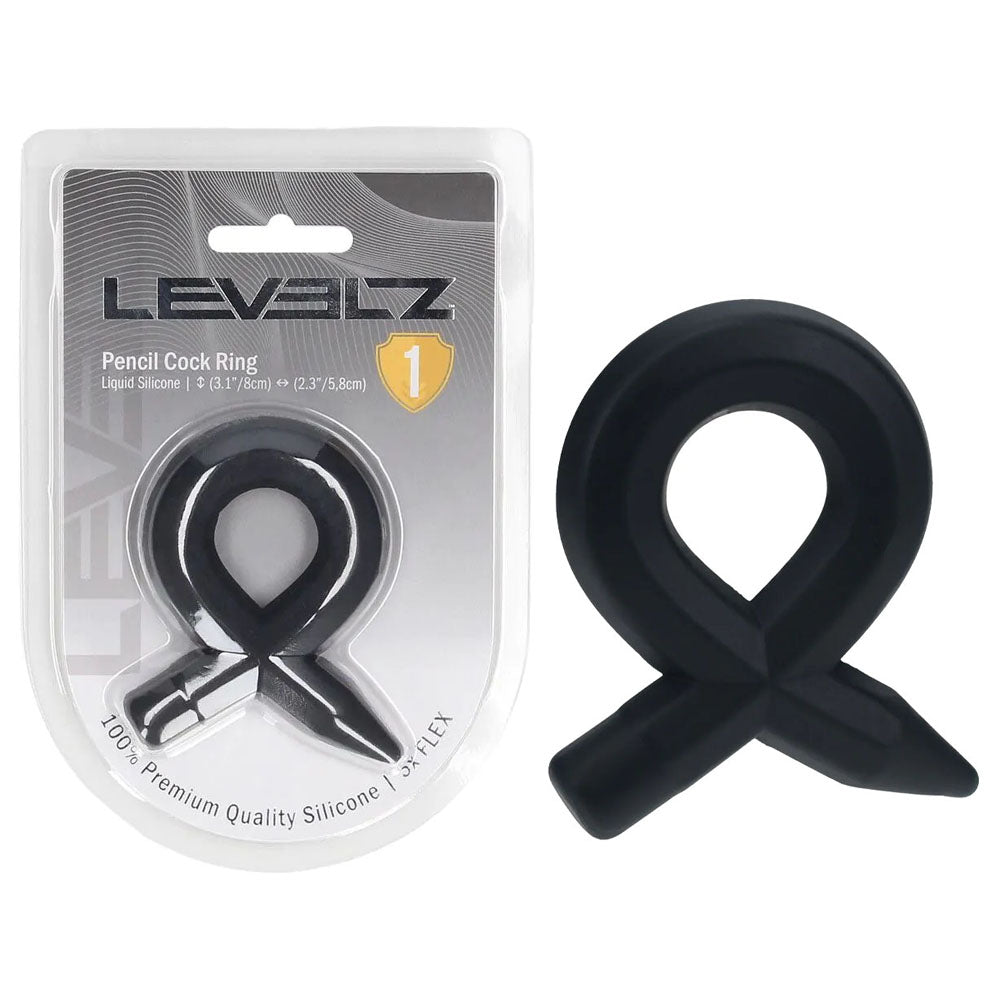 LEVELZ Pencil Liquid Silicone Cock Ring -  Cock Ring