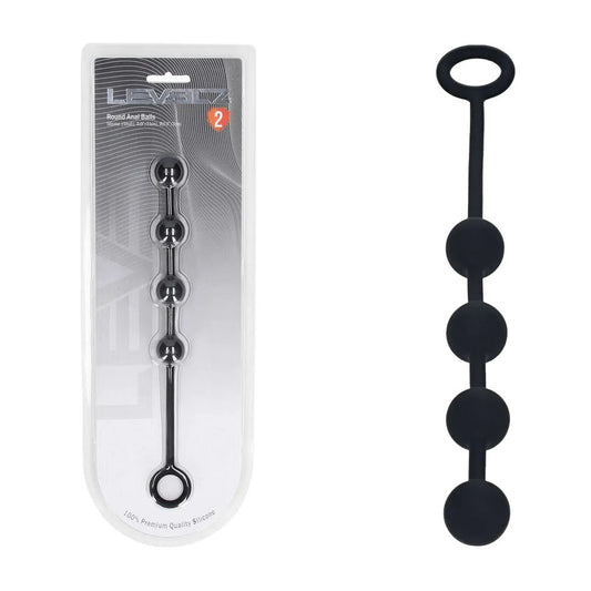 LEVELZ Round Silicone Anal Balls - S - 20mm -  23 cm Small Anal Balls