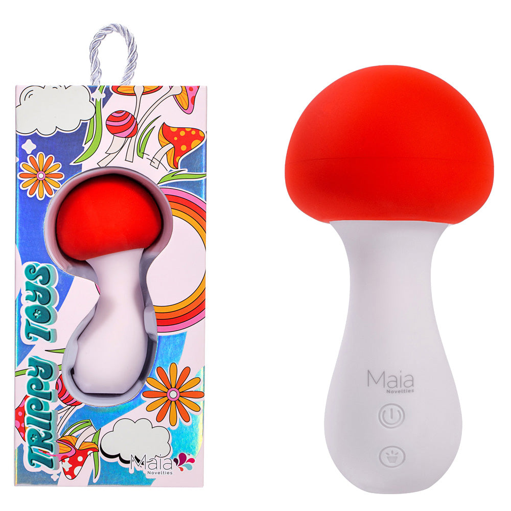 Maia SHROOMIE - /White 11.5 cm USB Rechargeable Mushroom Shaped Vibrator