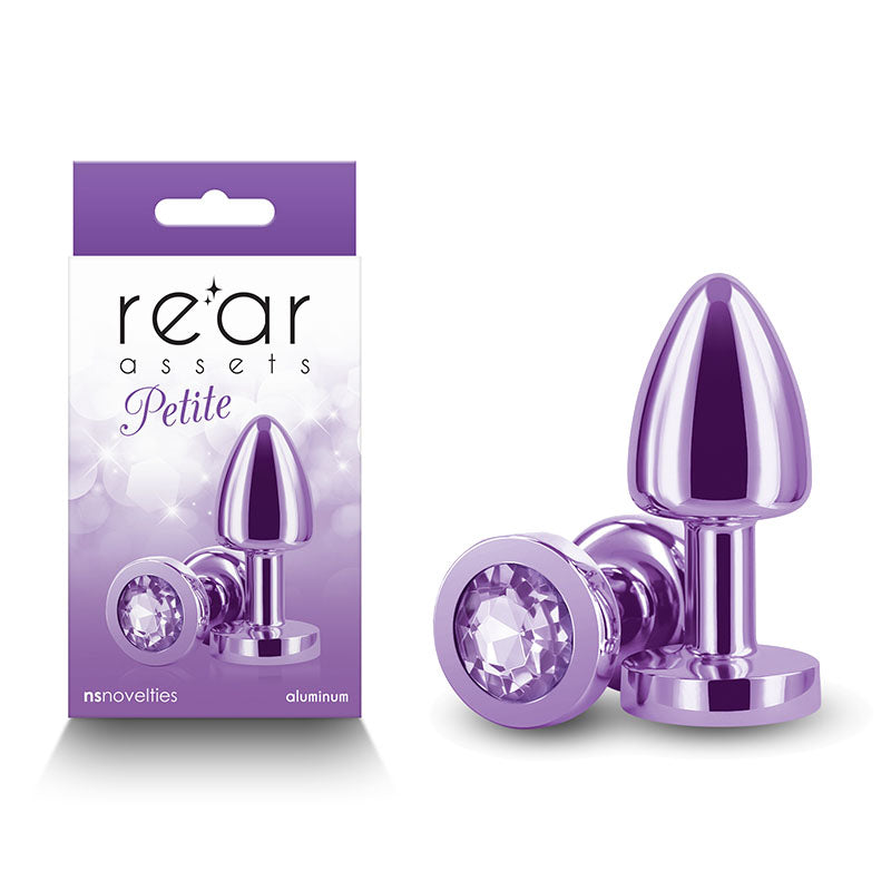 Rear Assets Petite -  -  6 cm Metal Butt Plug with  Round Gem Base