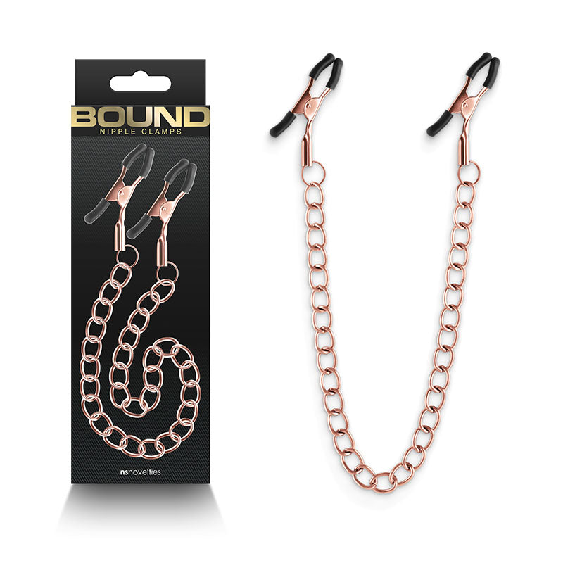 Bound Nipple Clamps - DC2 -  -  Nipple Clamps with Chain