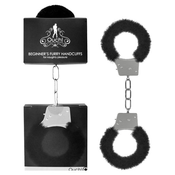 Ouch Beginner's Furry Handcuffs -  Fluffy Restraint