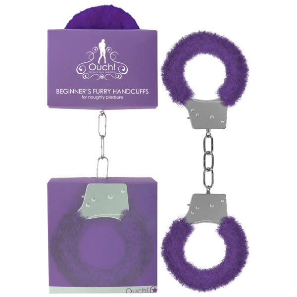 Ouch Beginner's Furry Handcuffs -  Fluffy Restraint