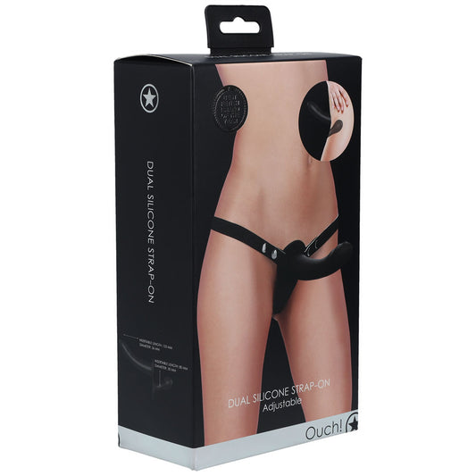 OUCH! Dual Silicone Strap-On -  -  Double Ended Strap-On