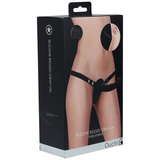 OUCH! Silicone Ridged Strap-On -  -  Strap-On