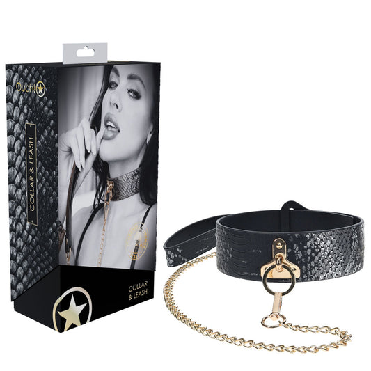 OUCH! Florence Collection - Collar with Leash -  Restraint