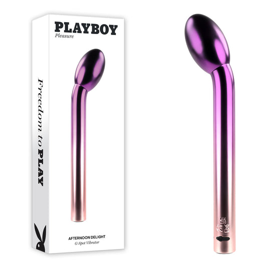 Playboy Pleasure AFTERNOON DELIGHT - Metallic  21 cm USB Rechargeable G-Spot Vibrator