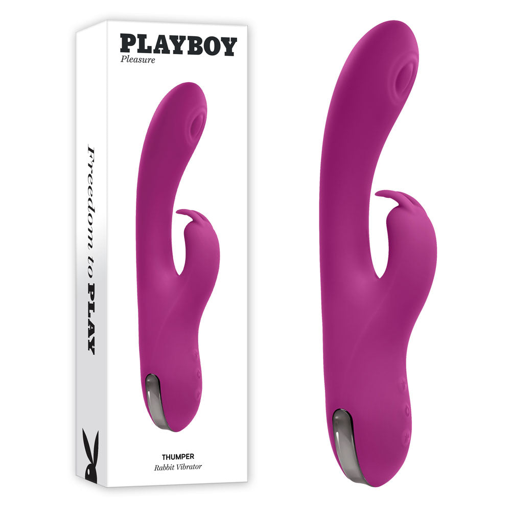 Playboy Pleasure THUMPER -  21.9 cm USB Rechargeable Rabbit Vibrator