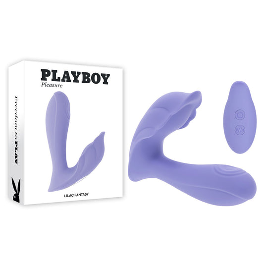 Playboy Pleasure LILAC FANTASY -  13.5 cm USB Rechargeable Tapping Vibrator with Remote