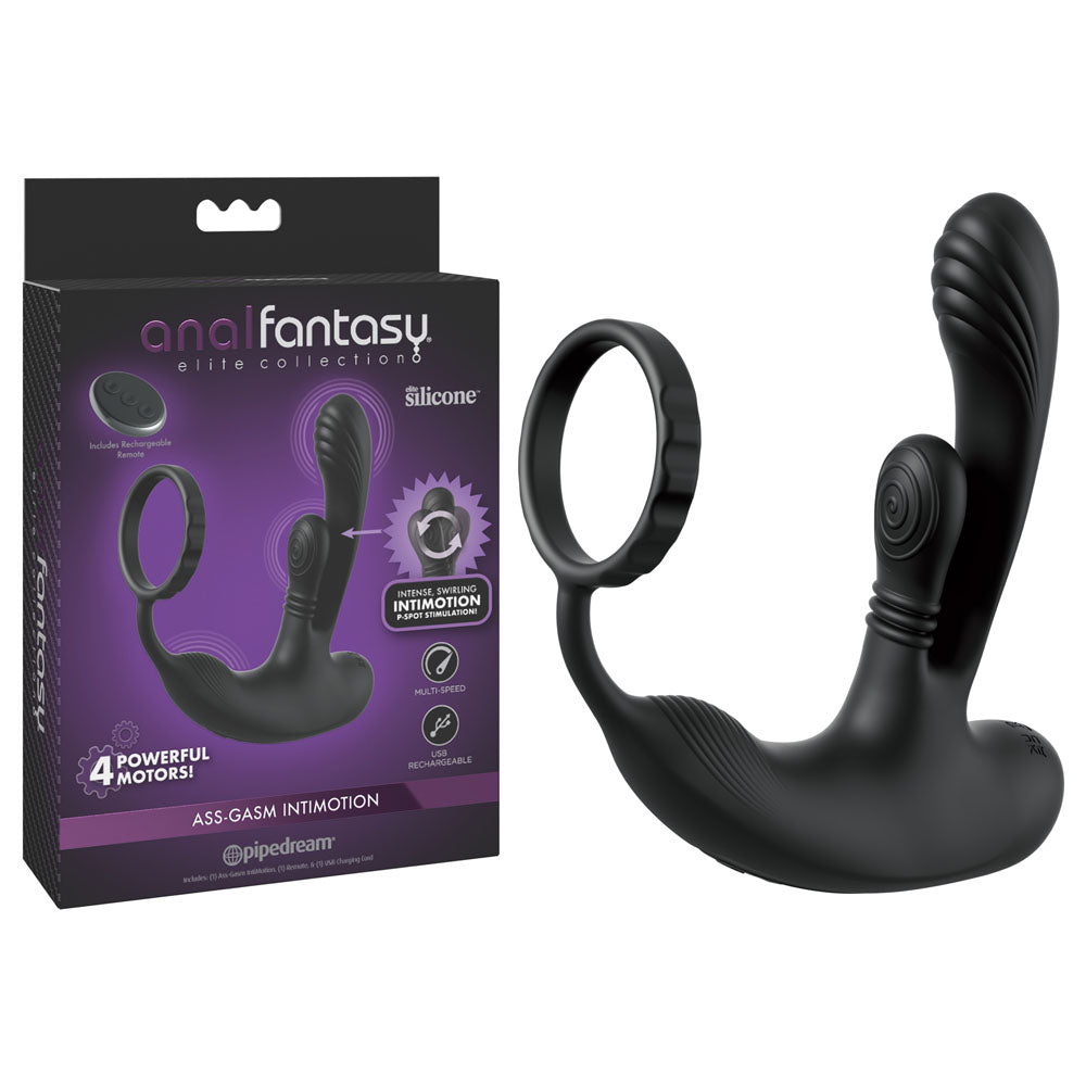 Anal Fantasy Elite Ass-Gasm intiMotion -  USB Rechargeable Quad Motor Prostate Massager with Remote