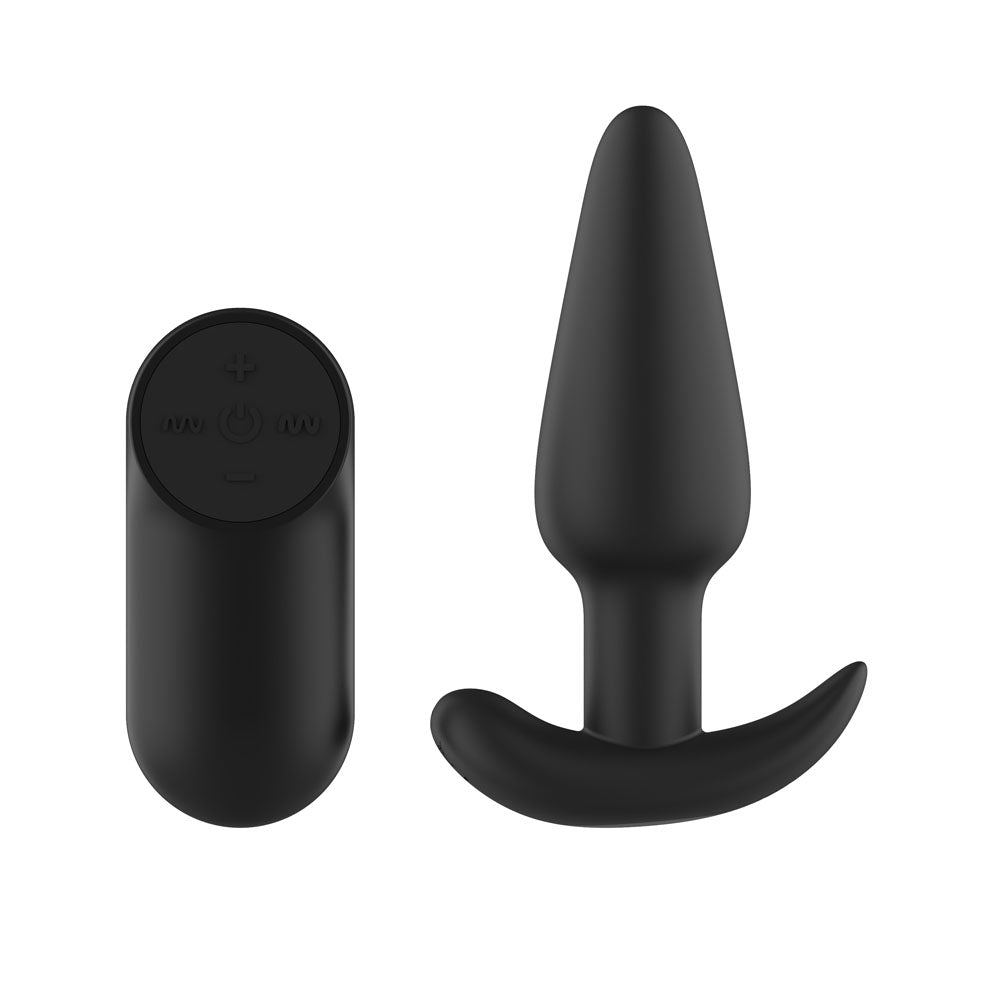Passion Play Silicone Vibrating Butt Plug with Remote -  10.4 cm USB Rechargeable Vibrating Butt Plug with Wireless Remote