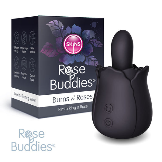 Skins Rose Buddies - The Bums N Roses -  USB Rechargeable Anal Rimming Stimulator