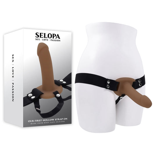 Selopa OUR FIRST HOLLOW STRAP ON DARK -  16.3 cm Hollow Strap-On