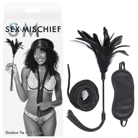 Sex & Mischief Shadow Tie and Tickle Kit -  Beginners Bondage Kit