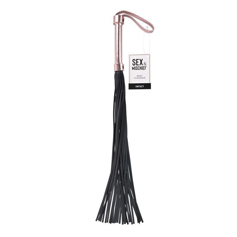 Sex & Mischief Brat Flogger - /Black Flogger