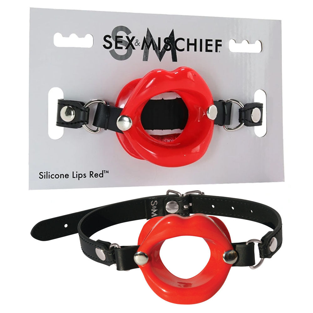 Sex & Mischief Silicone Lips Mouth Gag -  -  Mouth Restraint