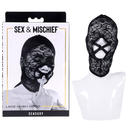 Sex & Mischief Lace Hush Hood -  Hood