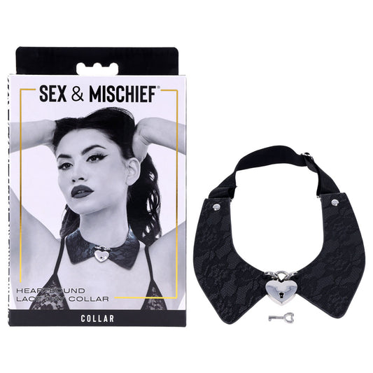 Sex & Mischief Heartbound Lace Day Collar -  Submission Collar
