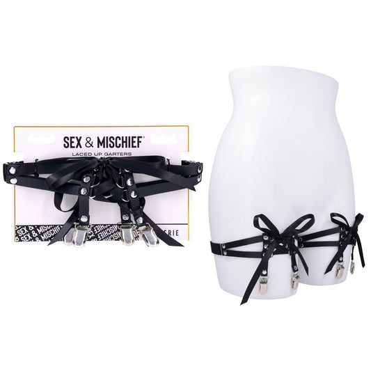 Sex & Mischief Laced Up Garters -  Garters