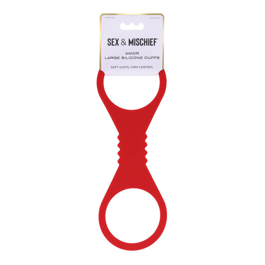 Sex & Mischief Amor Large Silicone Cuffs -  Large Restraints
