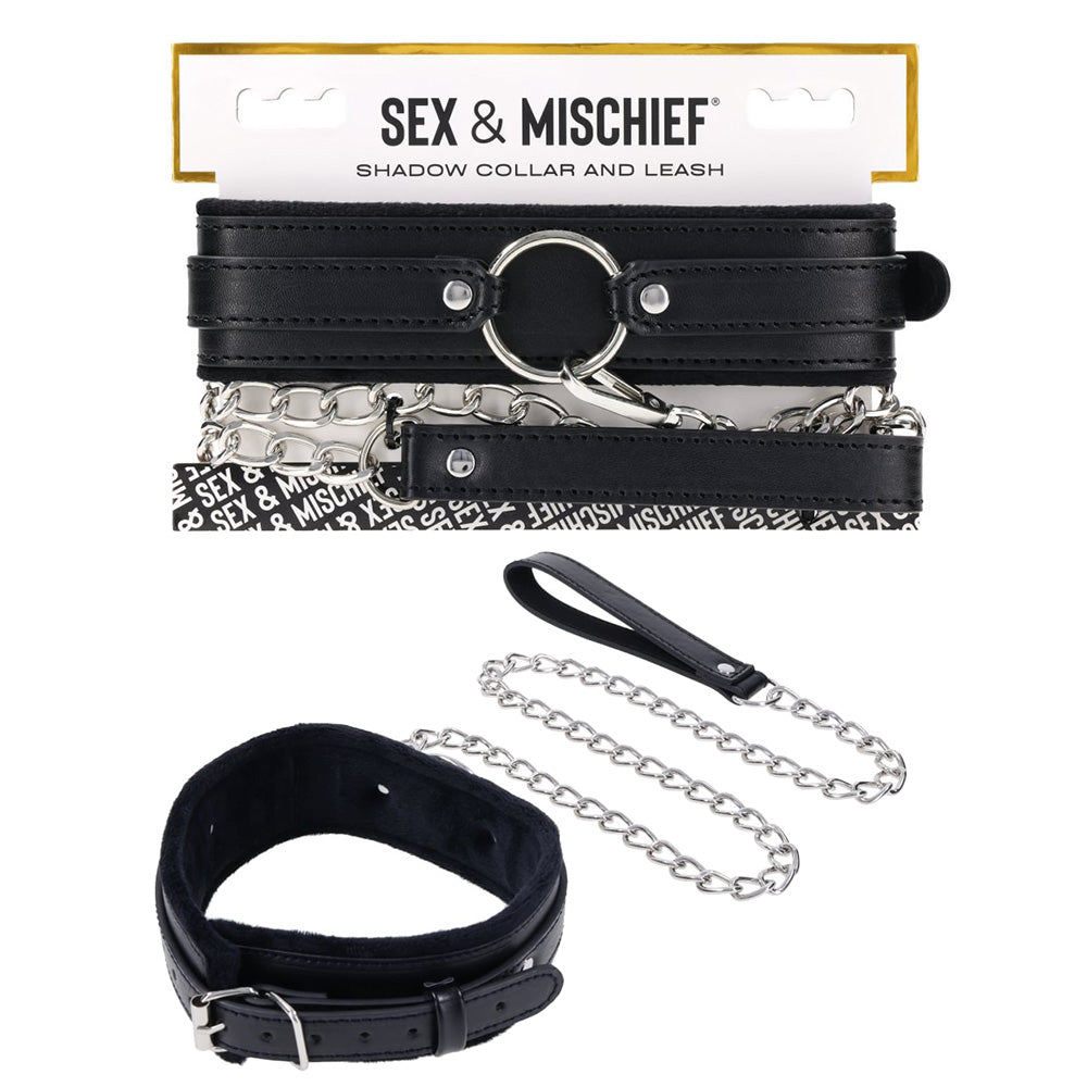 S&M Shadow Collar and Leash -  Neck Restraint and Leash