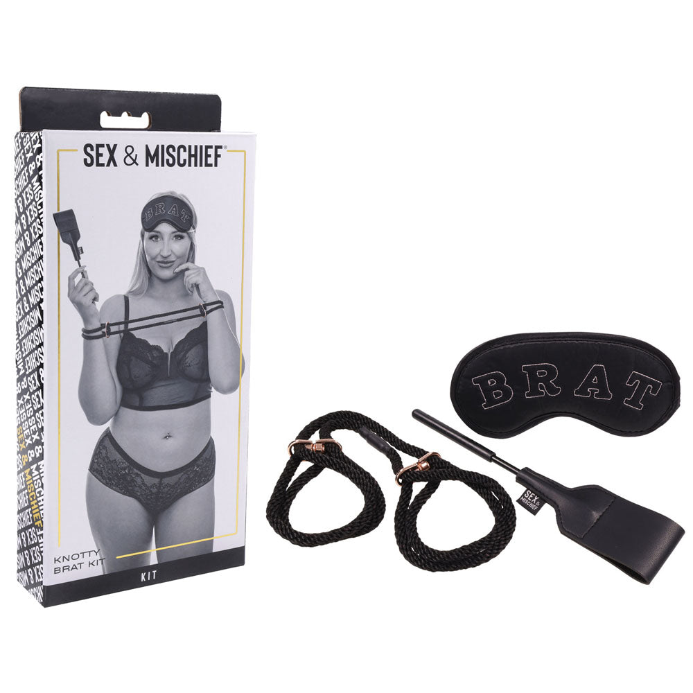 Sex & Mischief Knotty Brat Kit -  Bondage Kit - 3 Piece Set