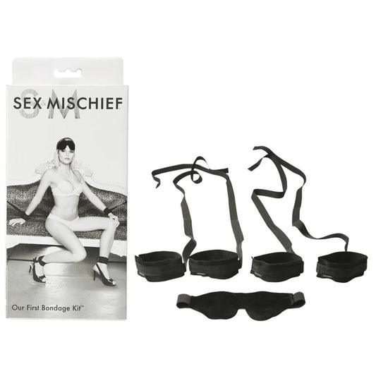 Sex & Mischief Our First Bondage Kit  -  Restraints & Eyemask