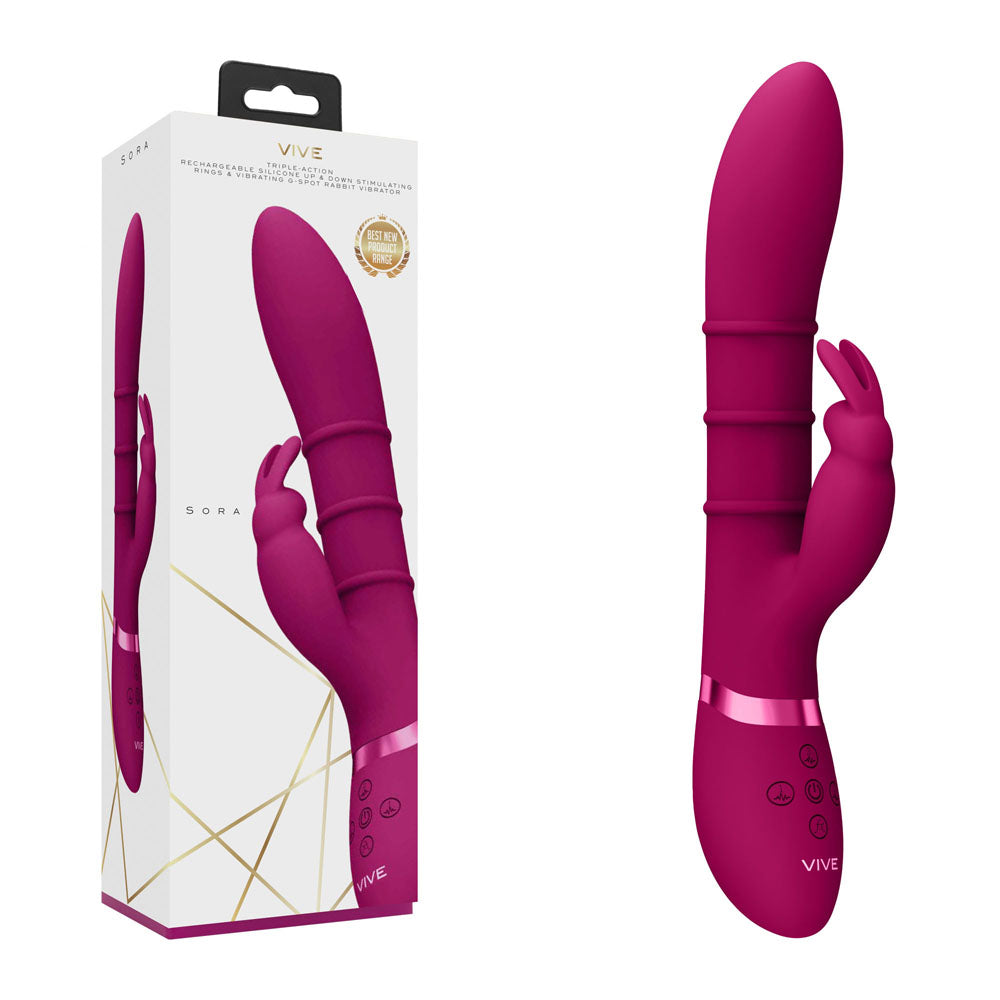 VIVE Sora -  -  24.2 cm USB Rechargeable Rabbit Vibrator