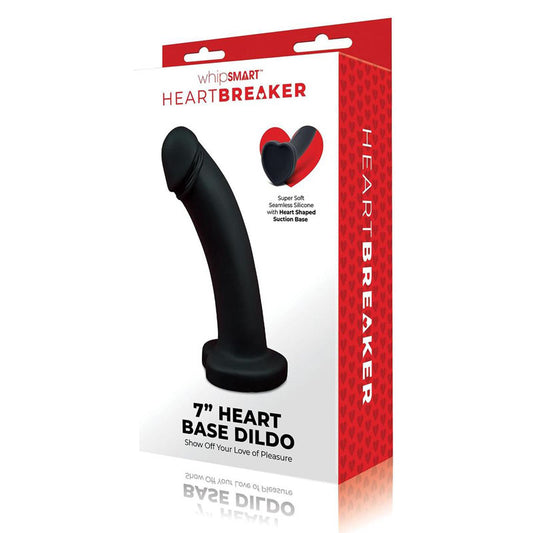 WhipSmart Heartbreaker 7'' Heart Base Dildo -  17.8 cm Dong with Heart Shaped Base