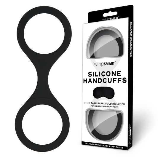 WhipSmart Silicone Handcuffs -  -  Restraint with Bonus Blindfold