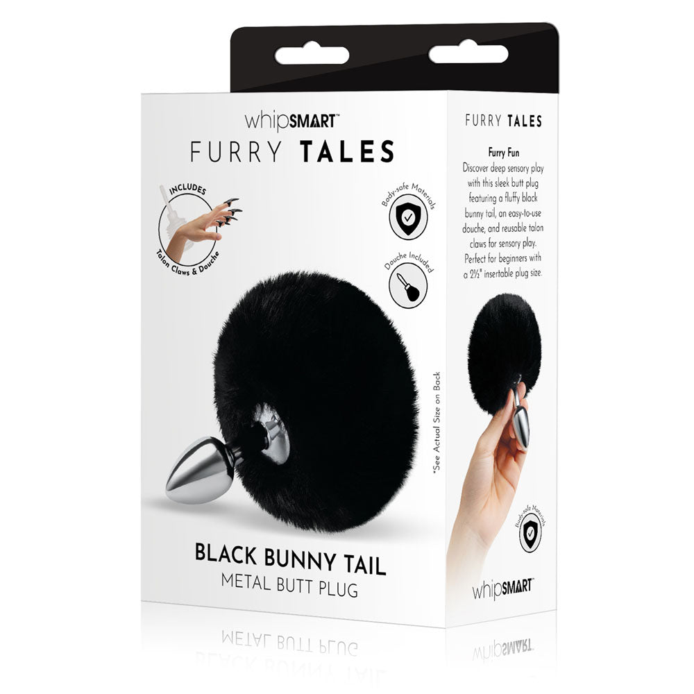 WhipSmart Furry Tales  Bunny Tail - Metal 6.3 cm Butt Plug with  Bunny Tail