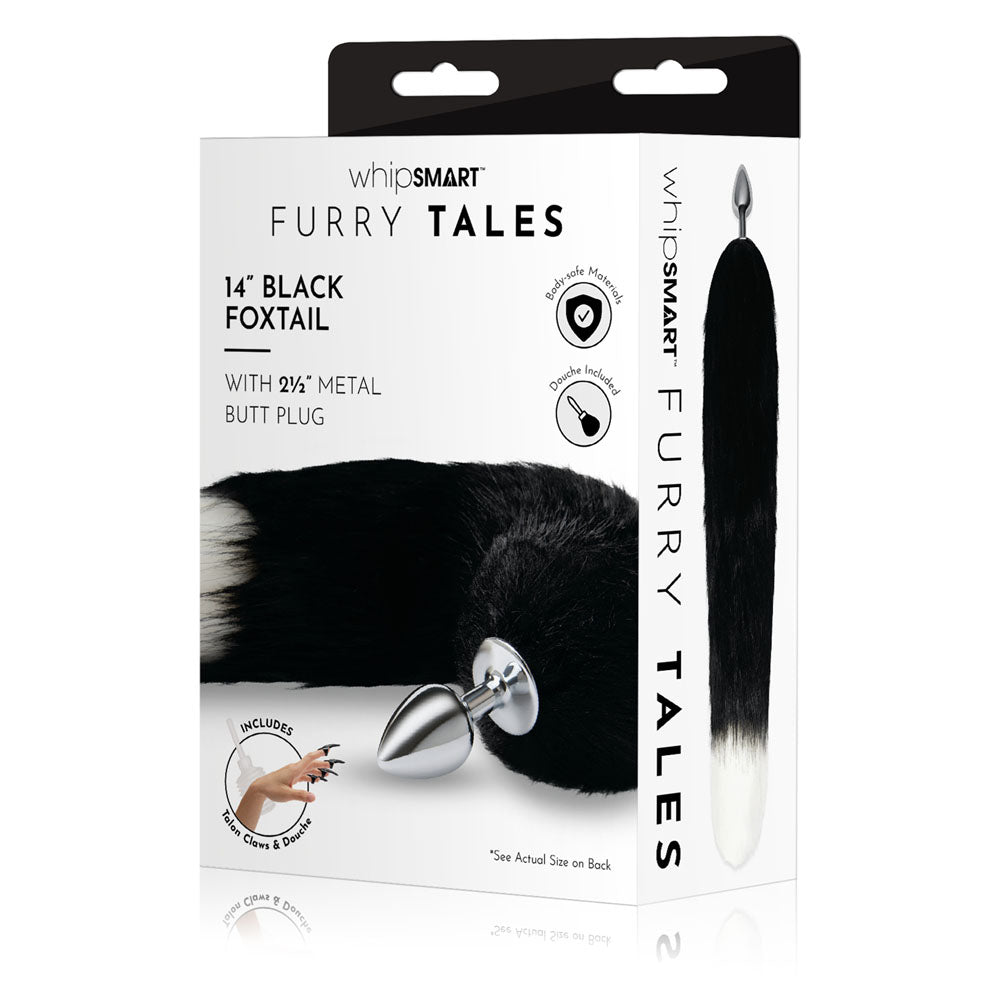 WhipSmart Furry Tales 14 Inch  Fox Tail - Metal 6.3 cm Butt Plug with  Fox Tail