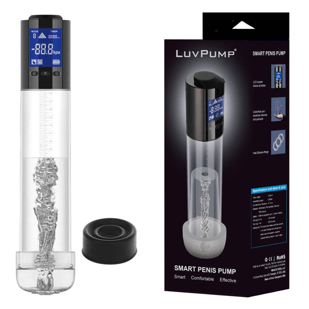 LuvPump Smart Penis Pump -  USB Rechargeable Automatic Penis Pump