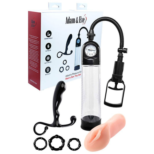 Adam & Eve ADAMS PLEASURE KIT - Male Kit - 6 Piece Set - Pleasure Den