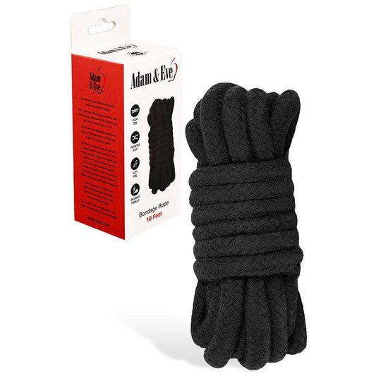 Adam & Eve BONDAGE ROPE - 3 metre (10 feet) - Bondage Rope - 3 metre Length - Pleasure Den
