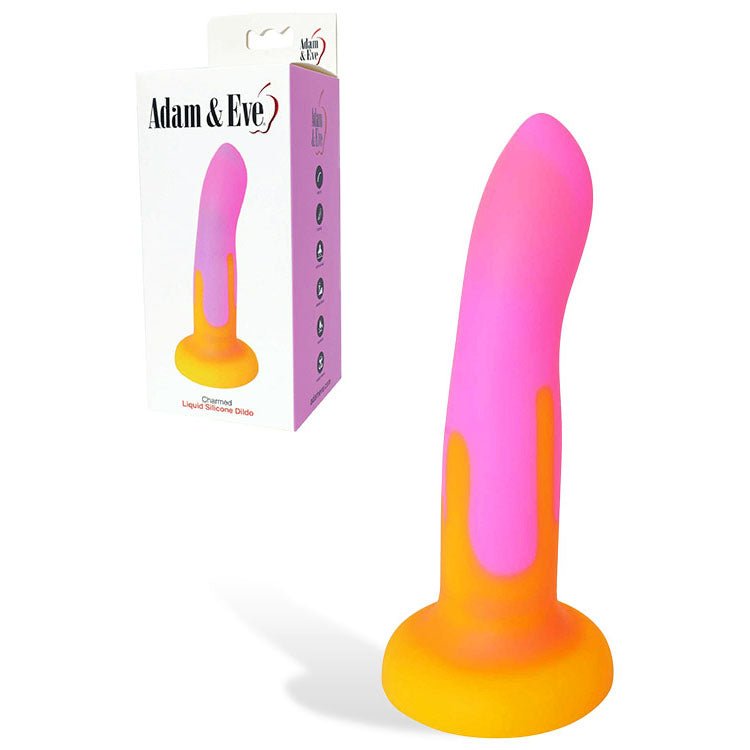 Adam & Eve CHARMED - Pink/Yellow 16.5 cm Dildo - Pleasure Den
