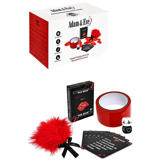 Adam & Eve COUPLES FOREPLAY GAME SET - Couples Card Game - 5 Piece Kit - Pleasure Den