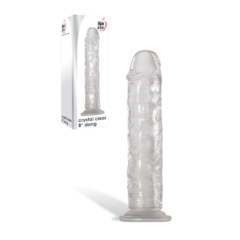 Adam & Eve Crystal 8'' Dong - 20.3 cm Dong - Pleasure Den