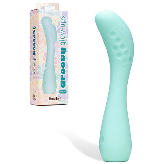 Adam & Eve GROOVY GLOW-UPS Flexie - 19 cm USB Rechargeable G-Spot Vibrator - Pleasure Den