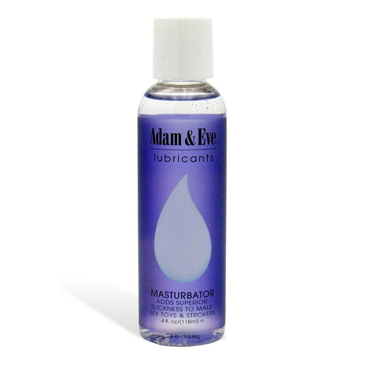 Adam & Eve MASTURBATOR LUBE - 118 ml - Water Based Lubricant - 118 ml (4 oz) Bottle - Pleasure Den
