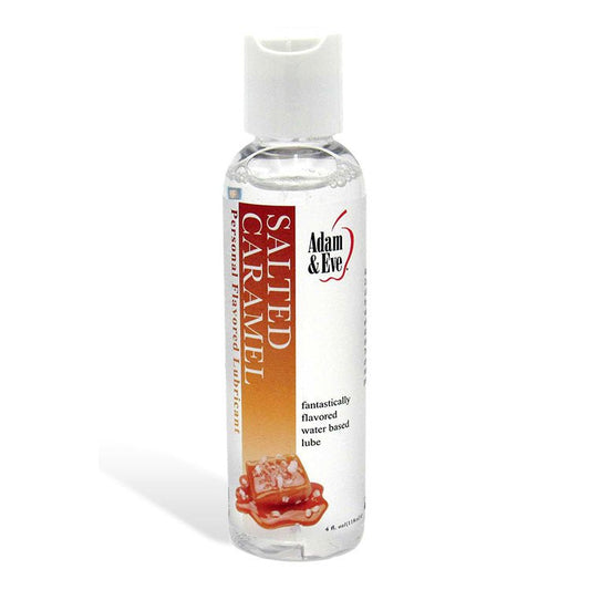 Adam & Eve SALTED CARAMEL Lubricant - Salted Caramel Flavoured Water Based Lubricant - 118 ml Bottle - Pleasure Den