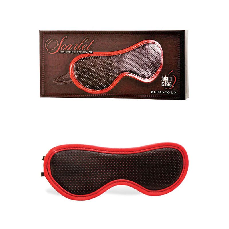 Adam & Eve Scarlet Couture Blindfold - /Red Blindfold - Pleasure Den