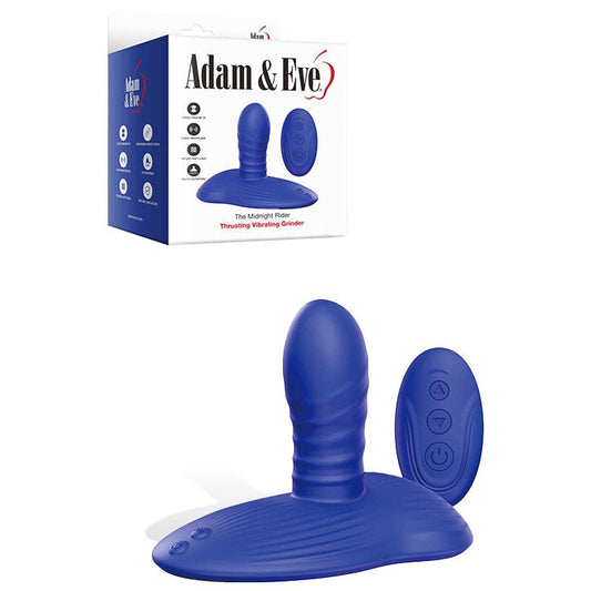 Adam & Eve THE MIDNGHT RIDER - USB Rechargeable Thrusting Vibrating Grinder with Remote Control - Pleasure Den