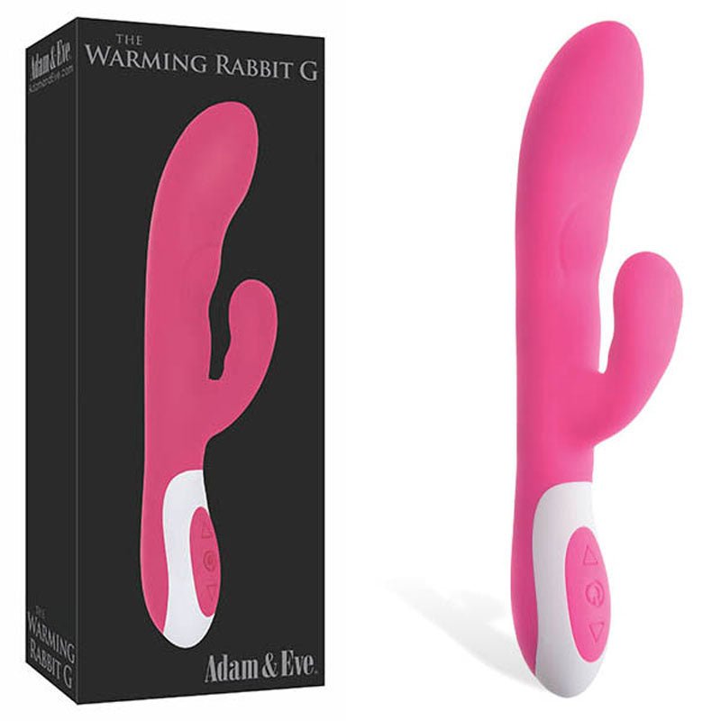 Adam & Eve The Warming Rabbit G - 21.6 cm (8.5'') USB Rechargeable Warming Rabbit Vibrator - Pleasure Den